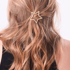 Gold Star Hair Barrette
